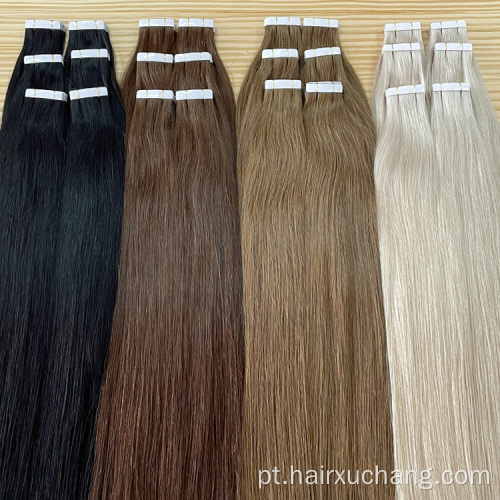 Extensão de cabelo de fita Human Black Natural Hair Extensão Humana Pu Invisível Fita Extensão de Cabelo Fornecedores